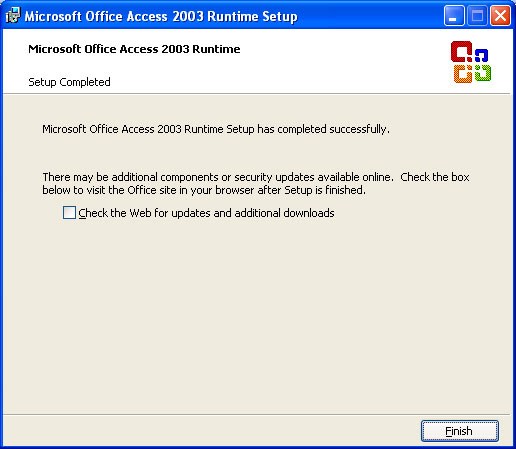 microsoft office access 2003 runtime